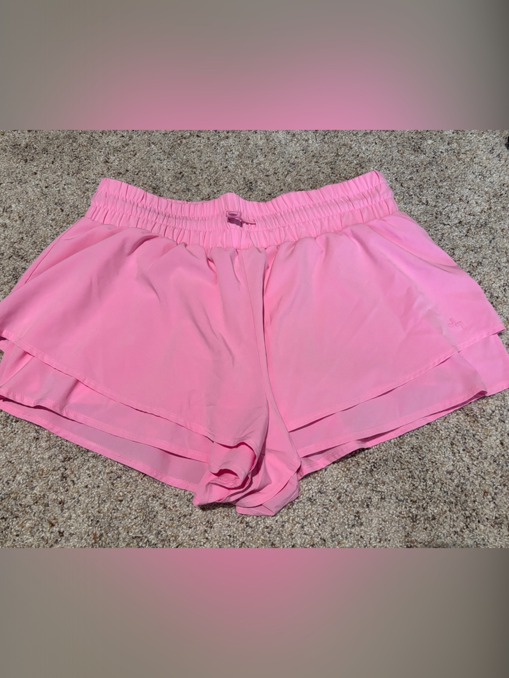 JoyLab Bubblegum Pink Layered Athletic Shorts